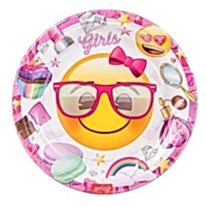 KARTON SÜSLÜ EMOJİ TABAK