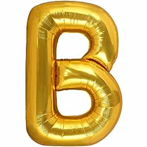 B-HARF 40 INC/100 CM GOLD FOLYO BALON