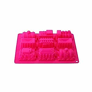 SİLİKON PEMBE TREN 9LU MUFFIN KALIBI