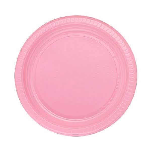 PEMBE PLASTİK TABAK